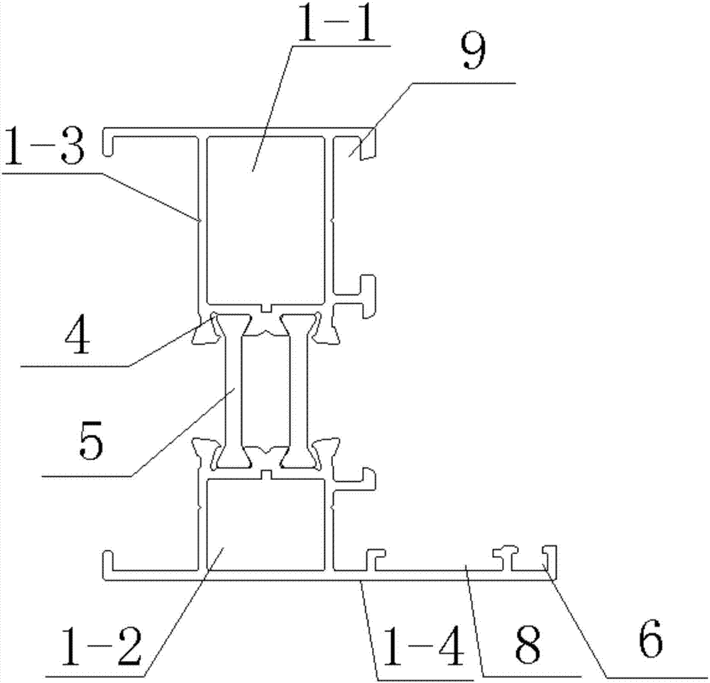 一种隔热平开窗型材的制作方法