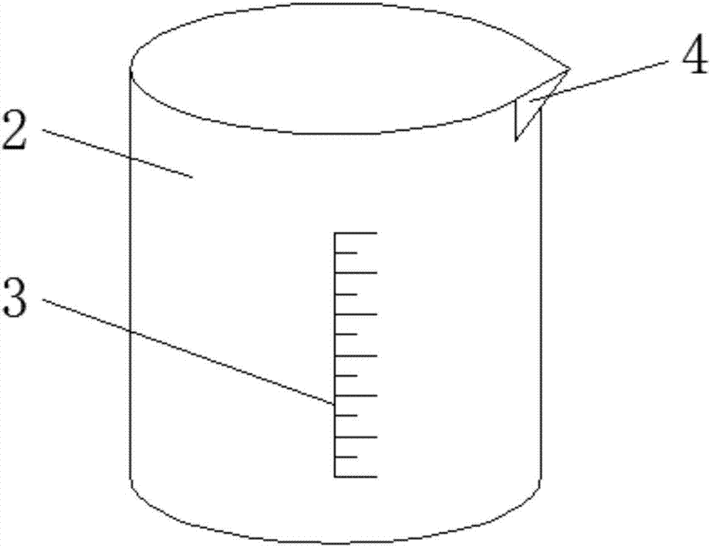 一种化学实验用防溅量杯的制作方法