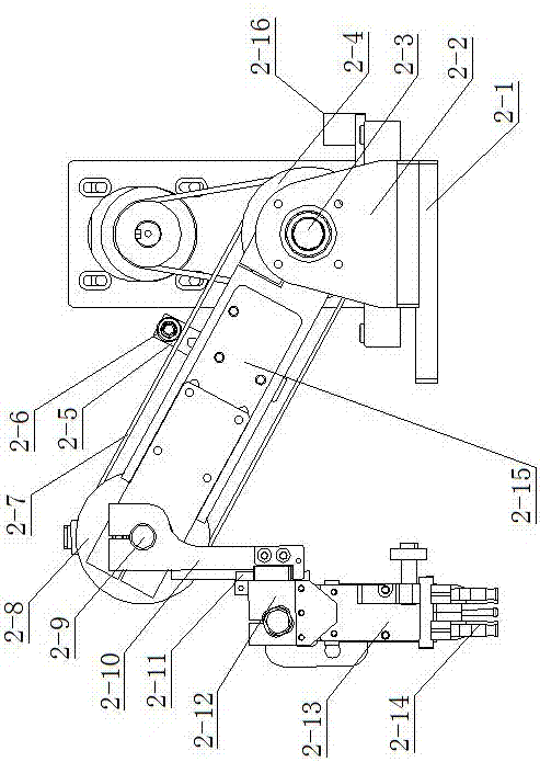 高速背送摇臂式上板植毛一体机的制作方法