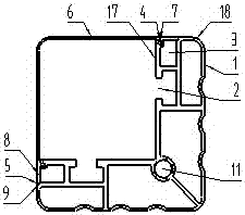 铝型材立柱制造的组合式家具的制作方法