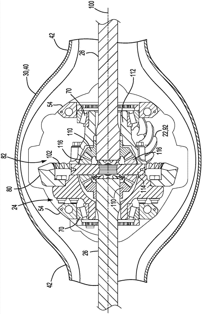 具有支撑轴承组件的车桥组件的制作方法