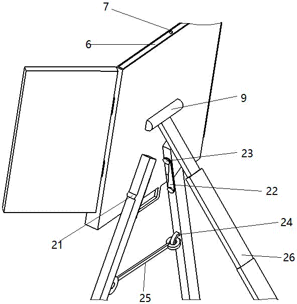 一种便携式动漫设计画板的制作方法