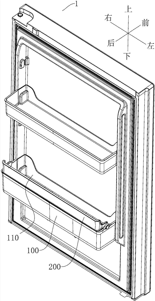 用于冰箱门体的瓶框组件、冰箱门体和冰箱的制作方法