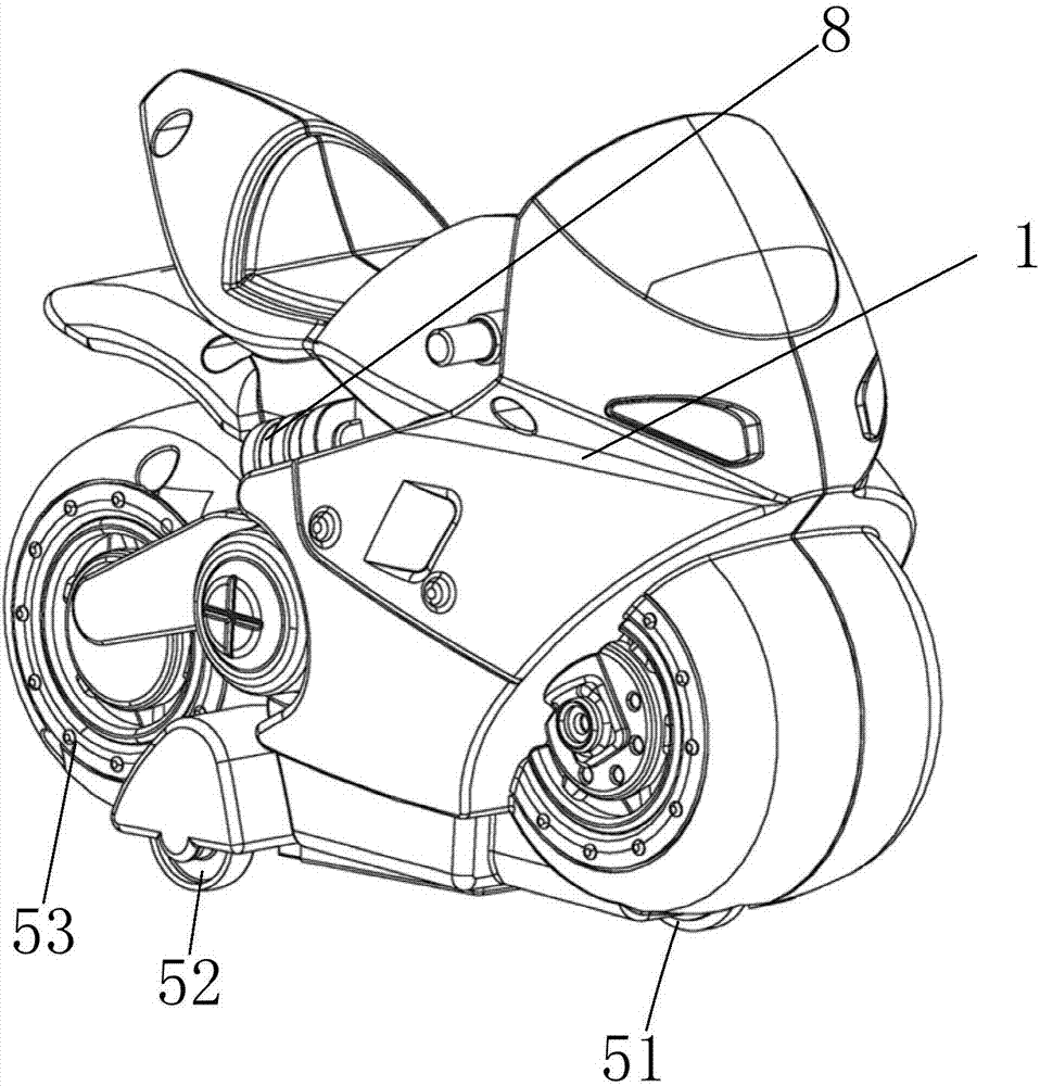 一种具有多种运动形式的电动玩具摩托车的制作方法