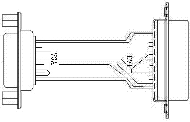 一种vga与dvi的转换接头的制作方法