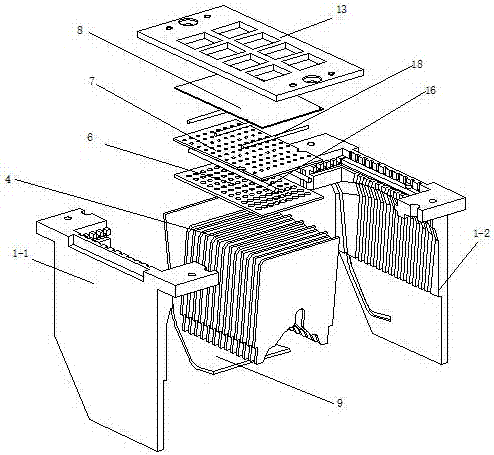 一种框架断路器灭弧栅片交错排布的灭弧室结构的制作方法