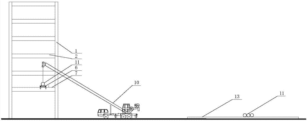 本发明涉及管廊管道施工技术领域尤其是涉及一种多层管廊穿管器双班组