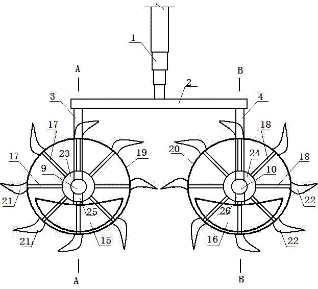 旋轮挖机模型的制作方法