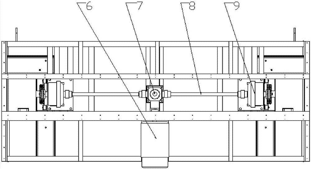 一种槽式翻抛机工作部件的动力传动系统的制作方法