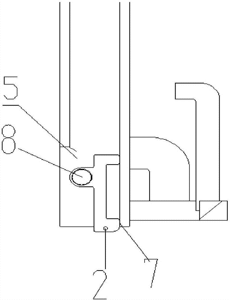 一种叉车外门架与滚轮轴焊接定位装置的制作方法