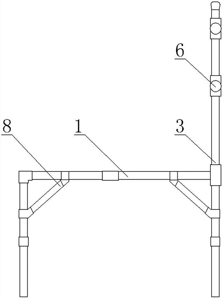 一种线号管管材放置架的制作方法