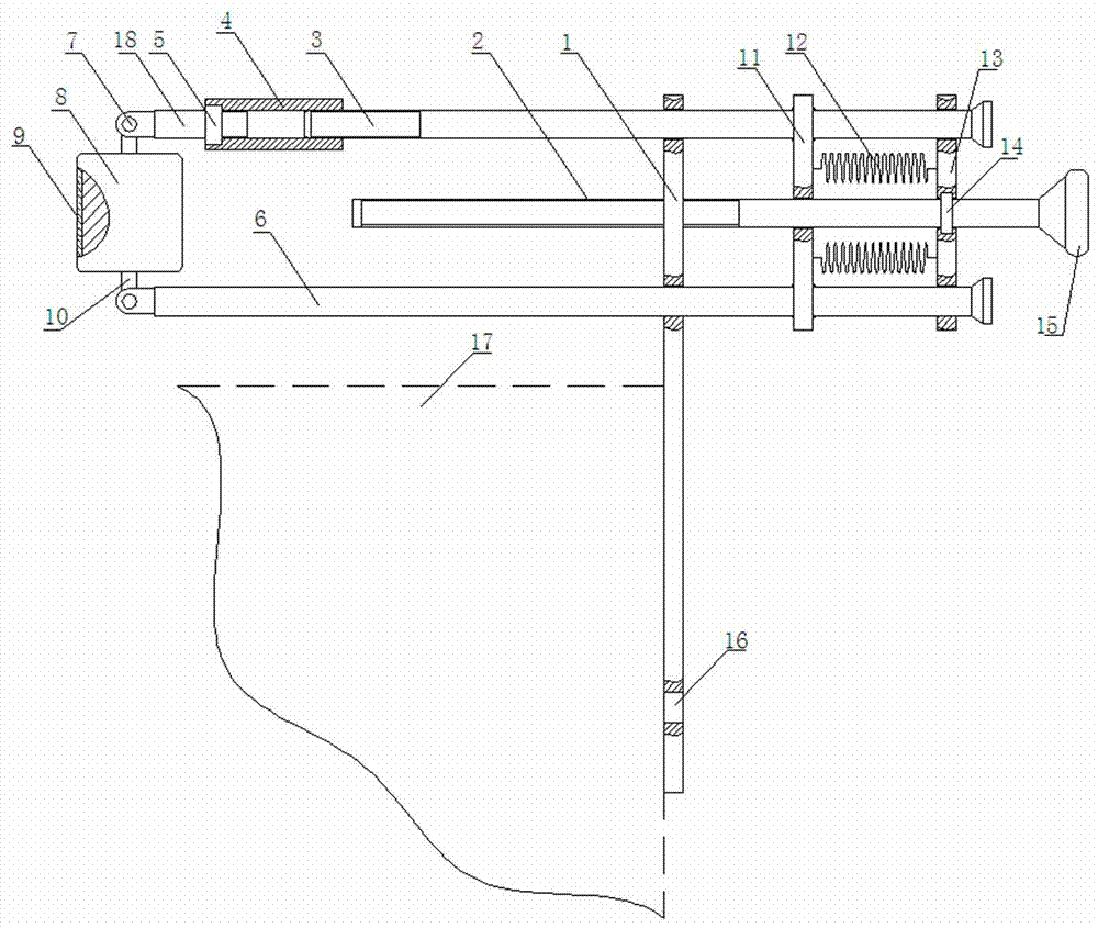 压刨机用角度调节装置的制作方法