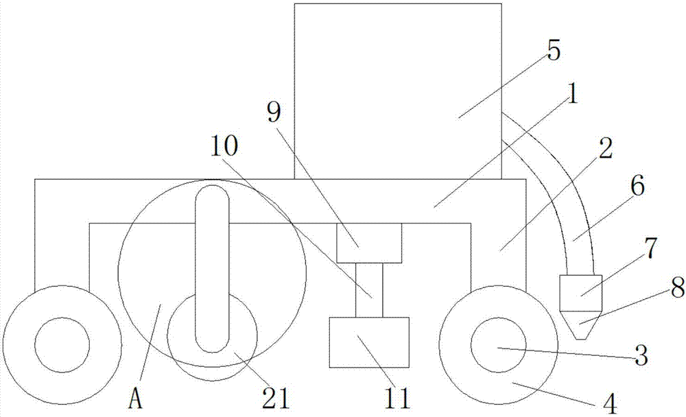 带有修补混凝土基面的路面整平装置的制作方法