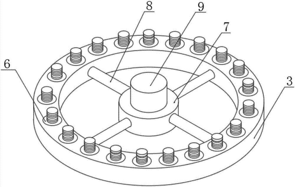 一种单面针织圆纬机送纱组件支撑构件的制作方法