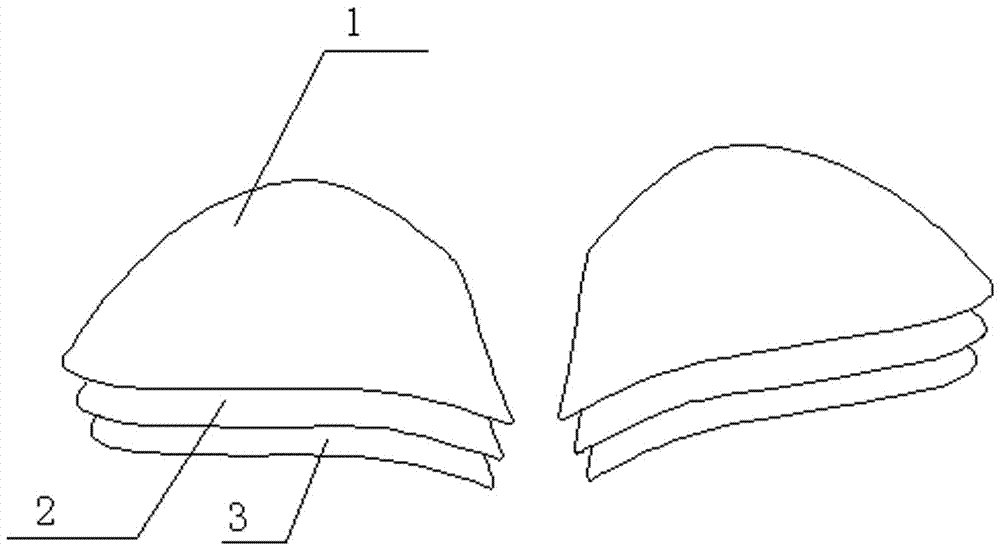 粘胶分体式隐形文胸的制作方法