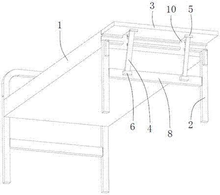 床尾挡板可展开式病床的制作方法