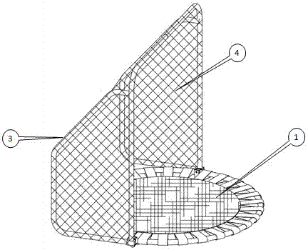 集合蹦床、球门及球类反弹器为一体的综合训练器的制作方法