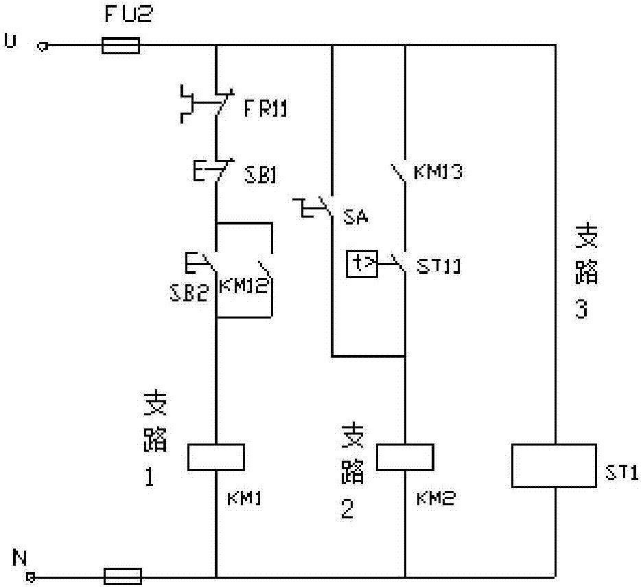 一种反应釜电加热器联锁保护电路的制作方法