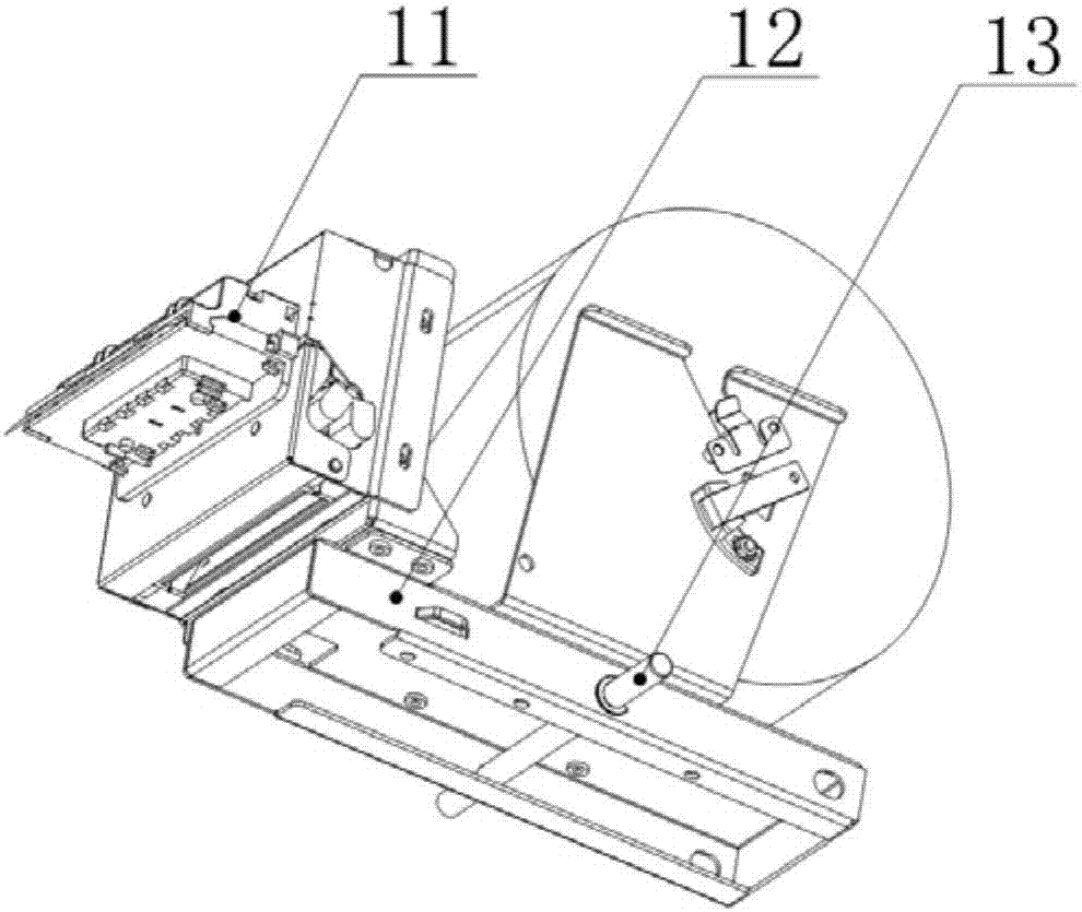 一种带导向滑槽的凭条打印机安装机构的制作方法