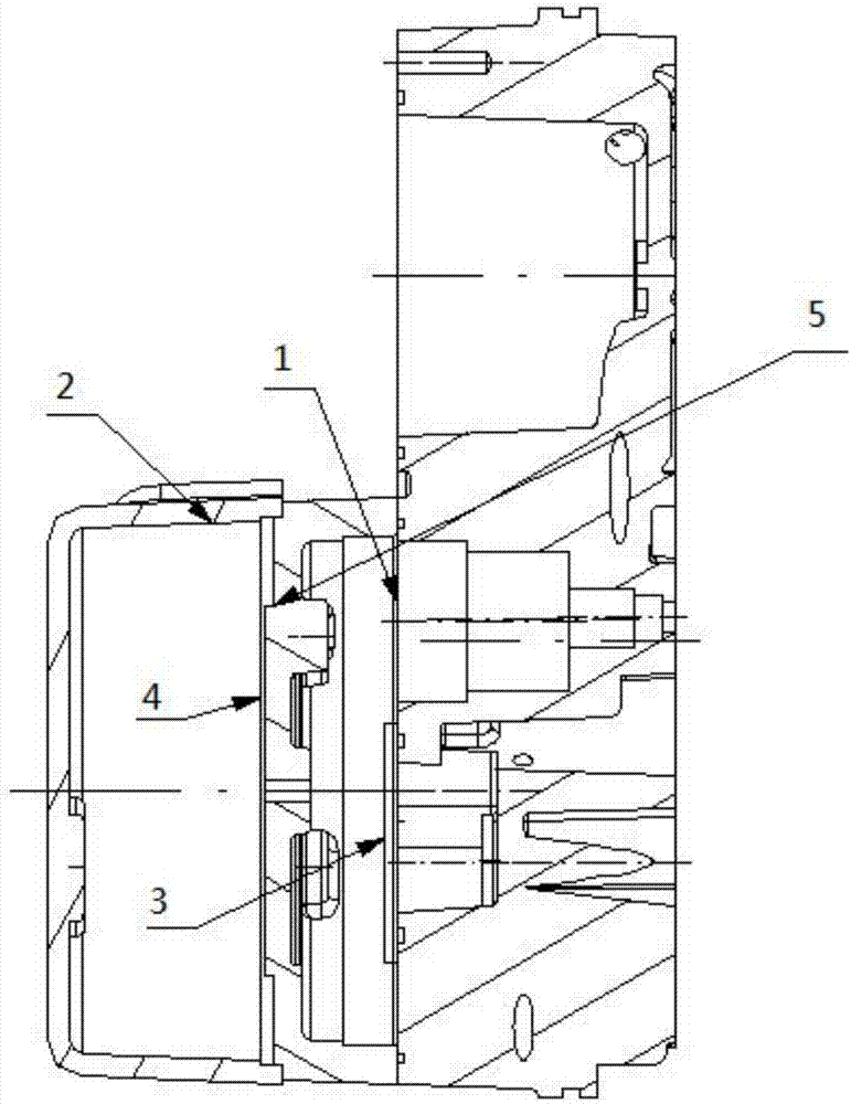 一种滑片式空气压缩机阀体压盖与端盖连接结构的制作方法