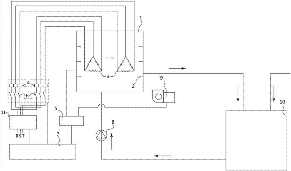 商用循环热泵热水器测试装置的标定装置的制作方法