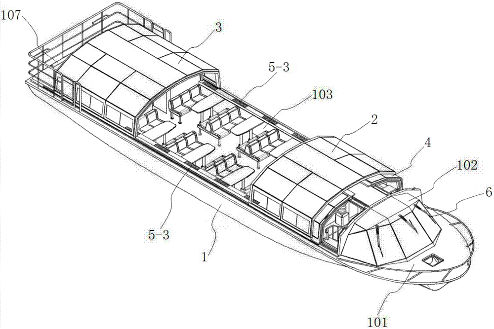 一种开顶式观光游艇的制作方法
