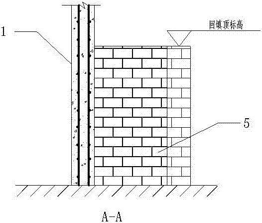 一种地下室墙体后浇带处提前回填土的方法与流程