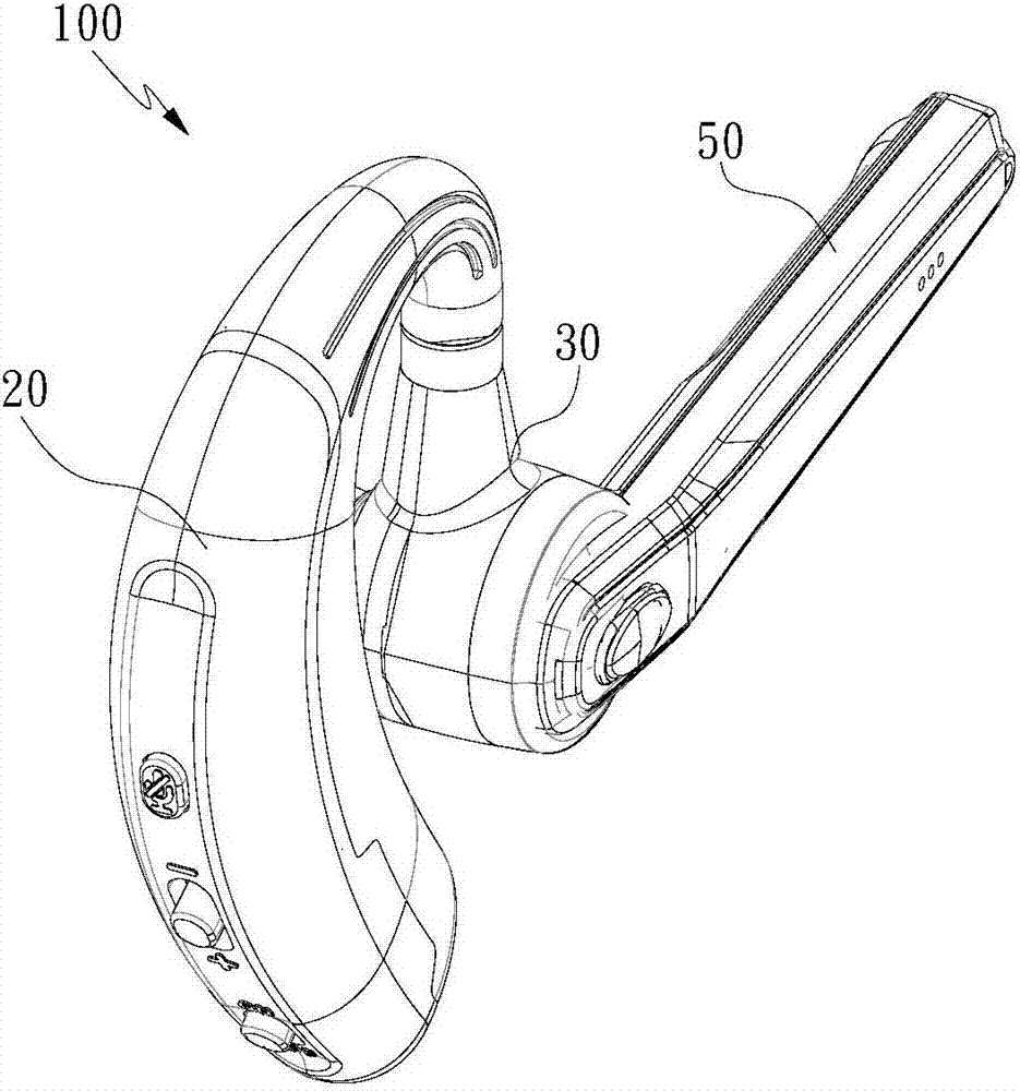 可伸缩旋转的蓝牙耳机的制作方法