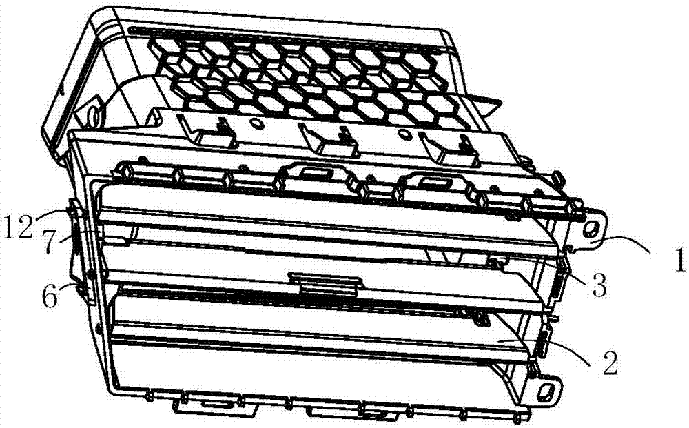 汽车空调出风口叶片档位销结构的制作方法