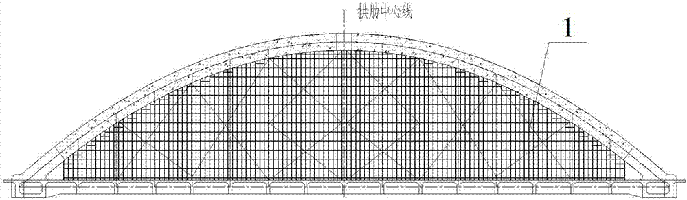 一种拱肋施工用大高宽比加强型满堂支架的制作方法