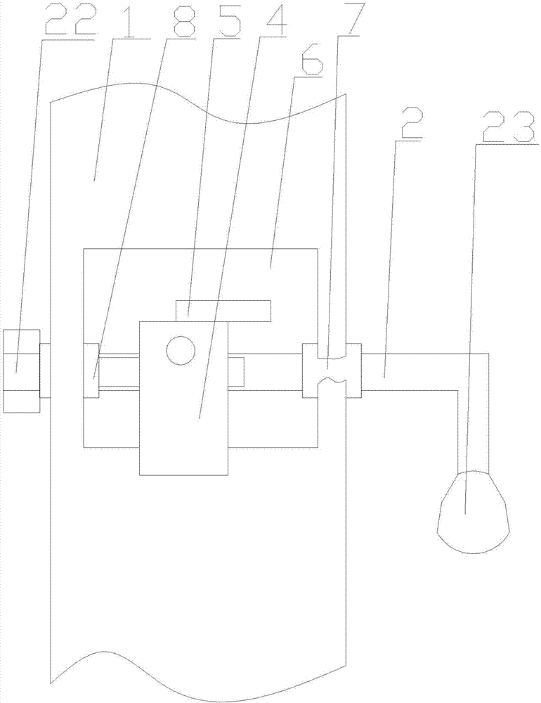 一种通风柜门板的限位机构的制作方法