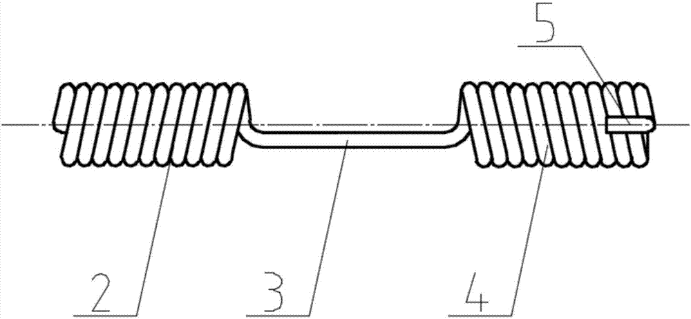 一种制动蹄回位弹簧的制作方法