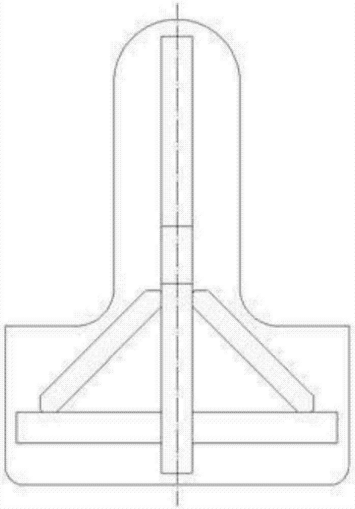 一种V形反作用杆台架试验垂向加载机构的制作方法