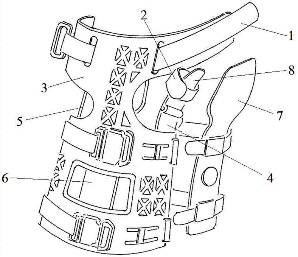 中医小夹板腕掌关节外固定装置的制作方法