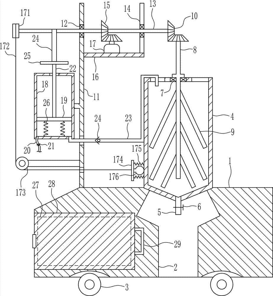 一种建筑房屋室内装修用石灰浆混匀机的制作方法