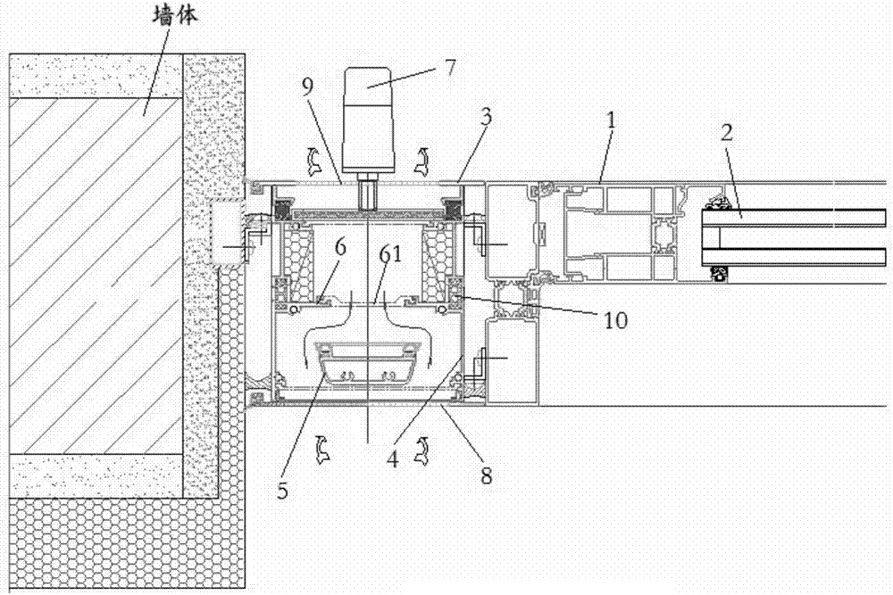 一种推拉门通风器的制作方法