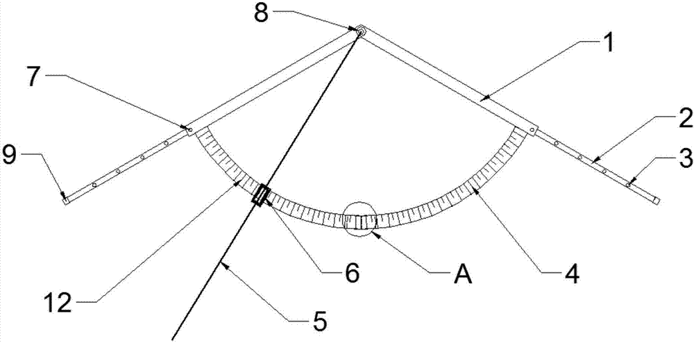 一种隧洞支撑用钢拱架切割角度精确测量工具的制作方法