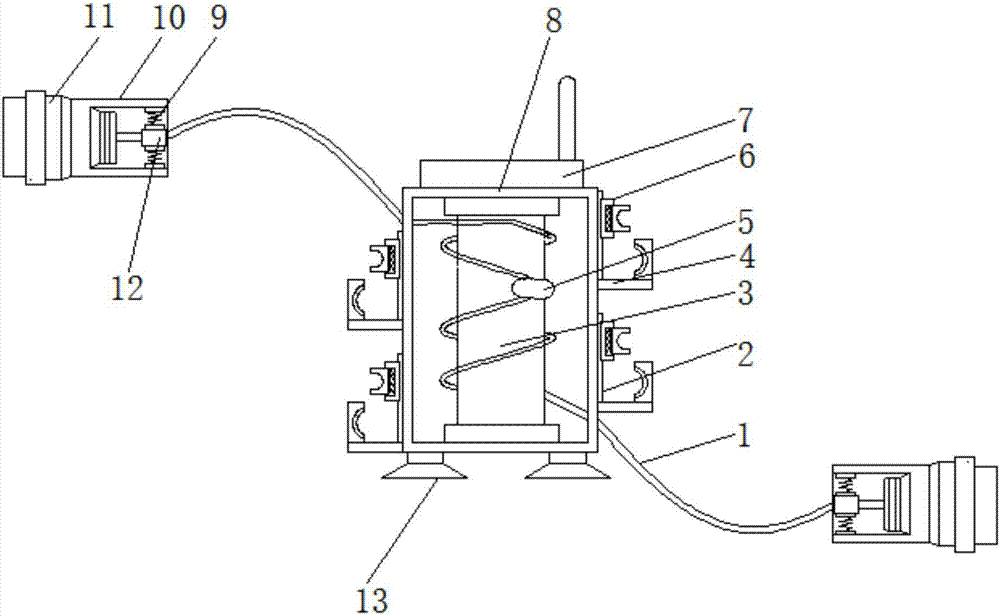 一种检测设备用带有固定结构的连接器的制作方法