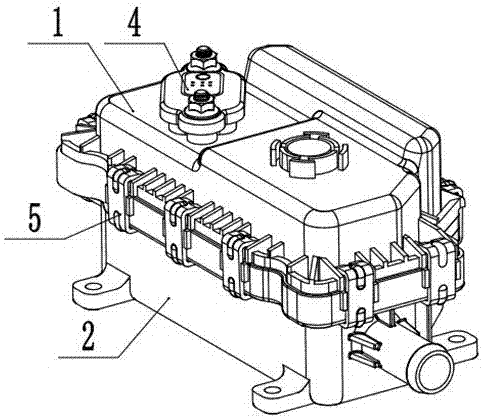 一种主体整体密封的小功率车用水暖PTC的制作方法