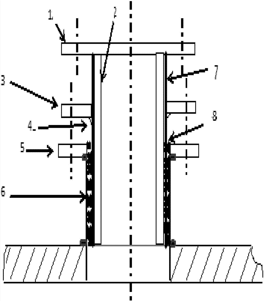 一种舰船海水管系管道与舰船钢制外壳的绝缘连接装置的制作方法
