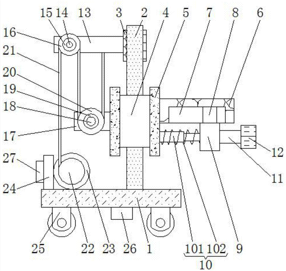 一种办公室装修工程用墙体自动粉刷装置的制作方法