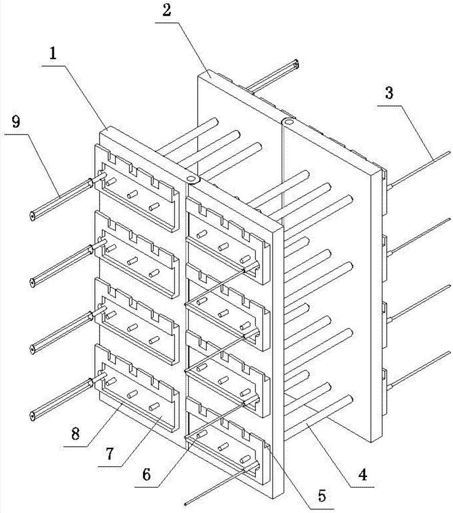 一种构造柱模板与墙体固定的连接装置的制作方法