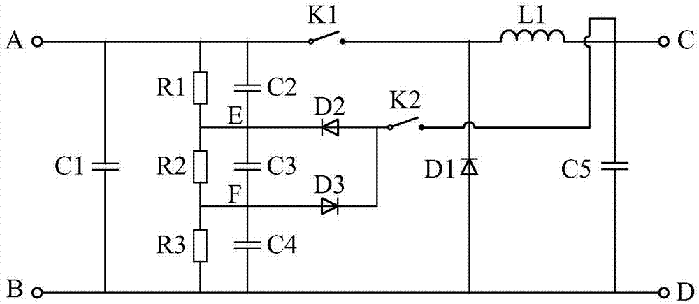一种利用输入侧电容实现输出电压箝位的BUCK型直流电源电路的制作方法