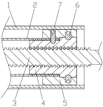 一种推杆的螺母螺杆连接结构的制作方法