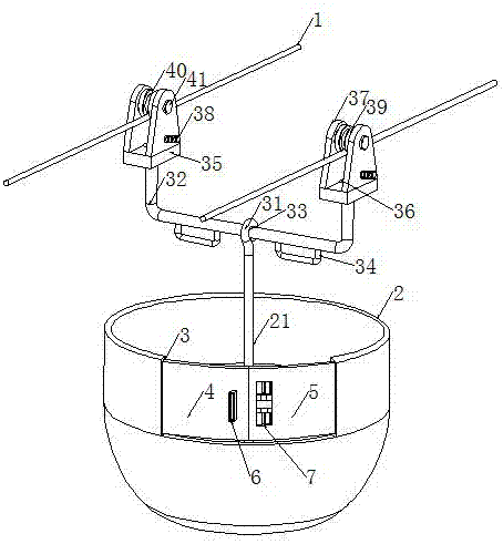 一种输电线路双分裂导线走线检查专用工具的制作方法