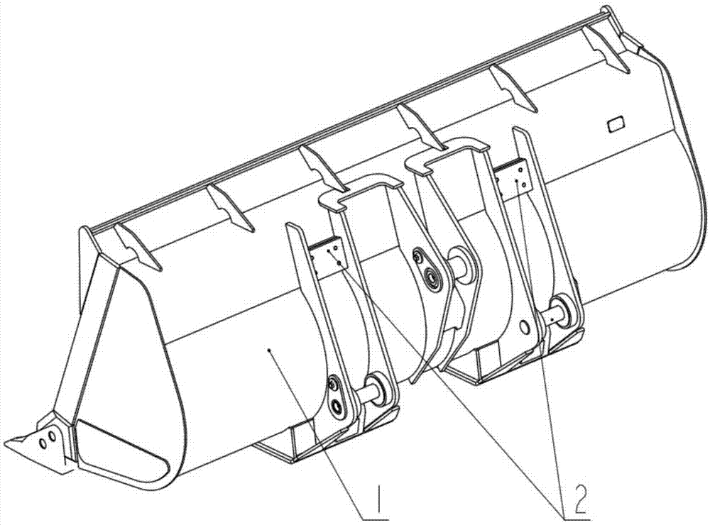 装载机铲斗收斗限位装置的制作方法