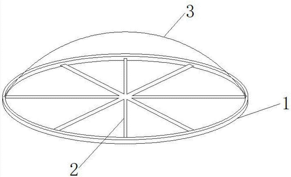 一种钢骨穹顶建筑的抗变形结构的制作方法