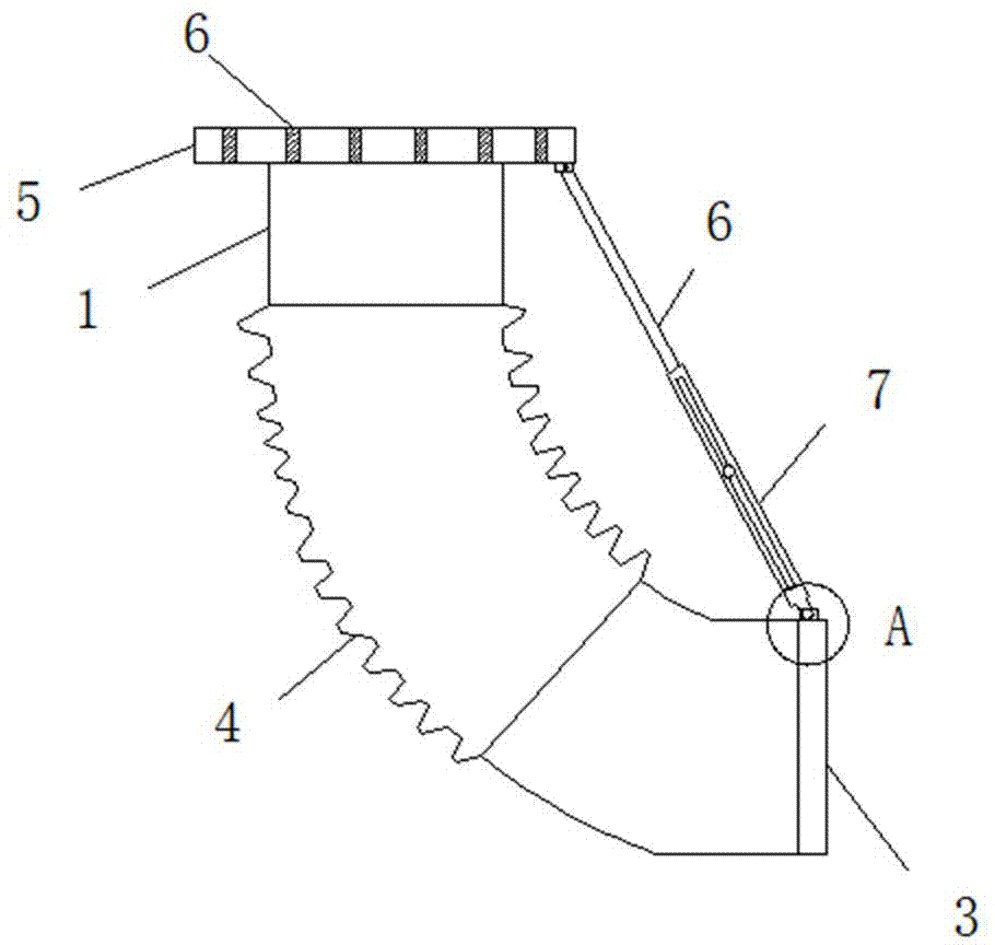 一种矿山机械用的折叠式盲口弯管的制作方法