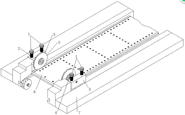 下料机自动调节压轮装置的制作方法
