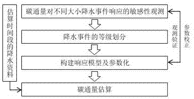 一种基于箱式法和考虑降水影响的干旱区碳通量估算方法与流程